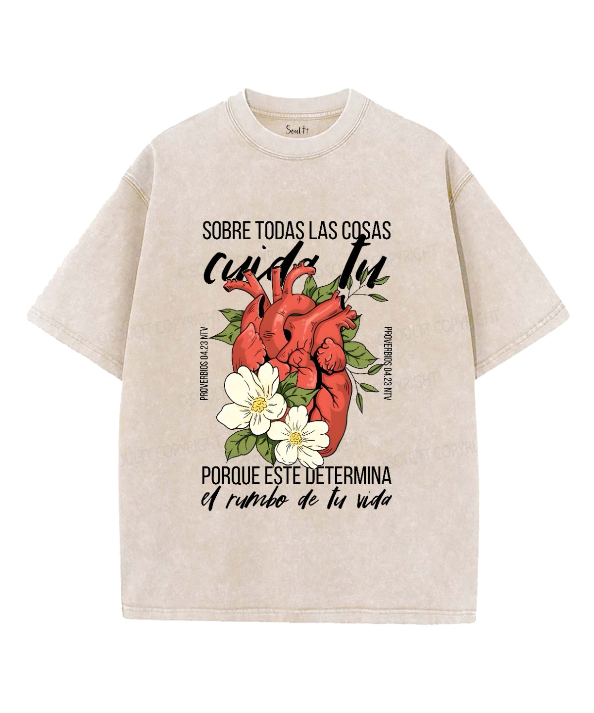 Sobre Todas Las Cosas Unisex Washed Christian T-shirt Hoodie, Sweatshirt | CiraTrend.com (Image 1)