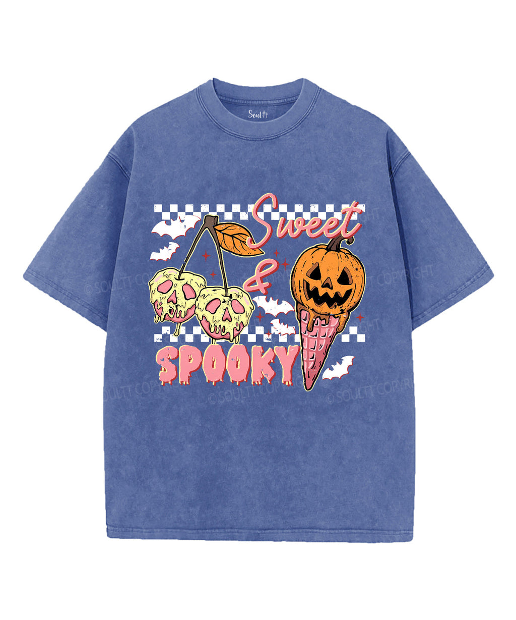 Sweet and Spooky Unisex Washed Christian T-shirt Hoodie, Sweatshirt | CiraTrend.com (Image 4)