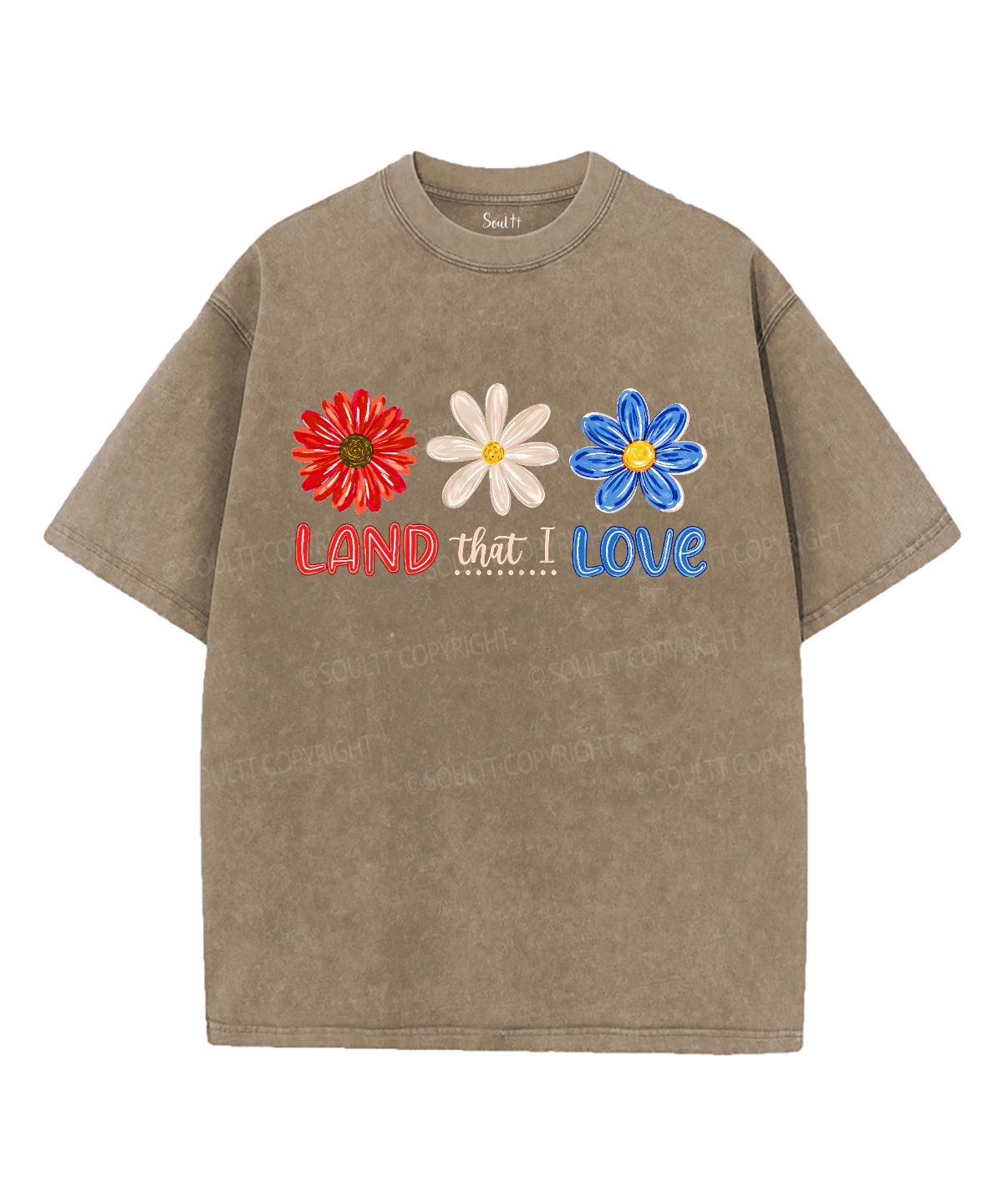 Land That I Love Unisex Washed Christian T-shirt Hoodie, Sweatshirt | CiraTrend.com (Image 5)