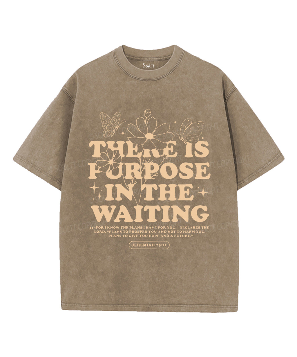 There Is Purpose in the Waiting Unisex Washed Christian T-shirt Hoodie, Sweatshirt | CiraTrend.com (Image 5)