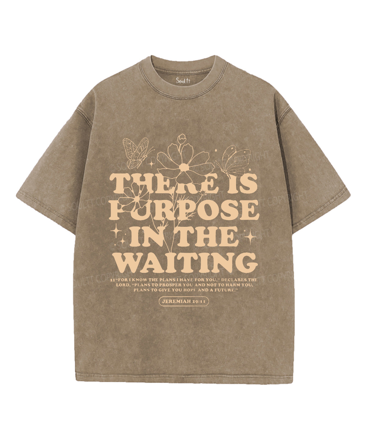 There Is Purpose in the Waiting Unisex Washed Christian T-shirt Hoodie, Sweatshirt | CiraTrend.com (Image 5)