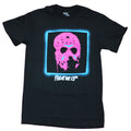 Friday the 13th Mens T-Shirt - Jason Voorhees Mask Pink Blue Day-Glo Hoodie, Sweatshirt | CiraTrend.com