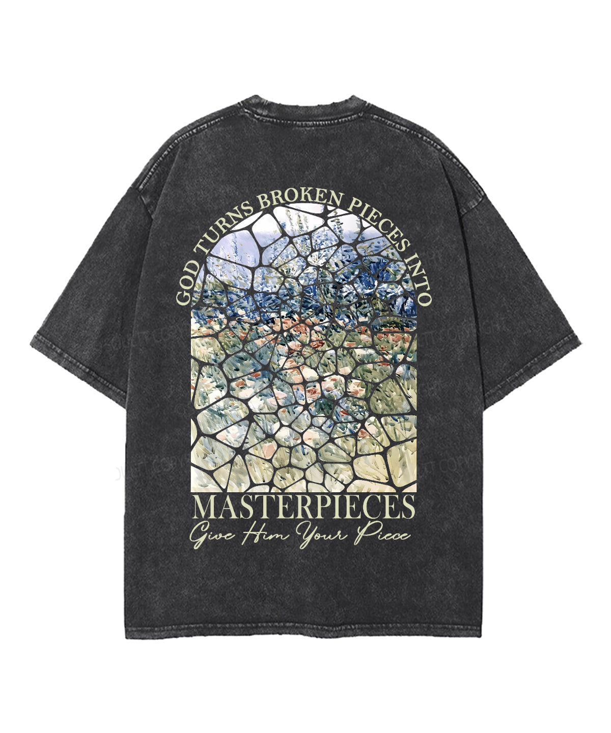 God Turns Broken Pieces Double Sided Washed Christian T-Shirts, Hoodie, Sweatshirt