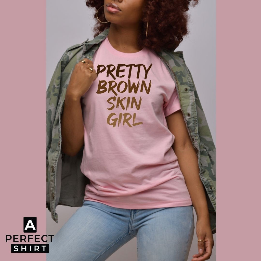 Pretty Brown Skin Girl T-Shirt Hoodie, Sweatshirt | CiraTrend.com (Image 3)