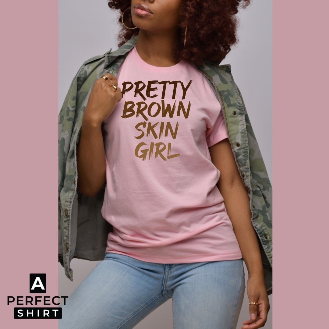 Pretty Brown Skin Girl T-Shirt Hoodie, Sweatshirt | CiraTrend.com (Image 3)