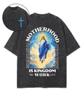 Motherhood is Kingdom Work Double Sided Unisex Washed Christian T-shirt Style001 Hoodie, Sweatshirt | CiraTrend.com (Image 1)