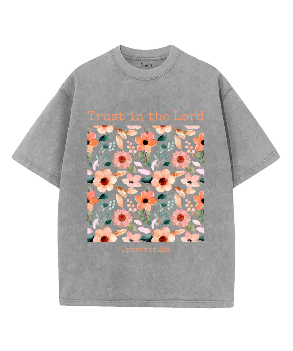 Trust In The Lord Unisex Washed Christian T-shirt Style003 Hoodie, Sweatshirt | CiraTrend.com (Image 2)
