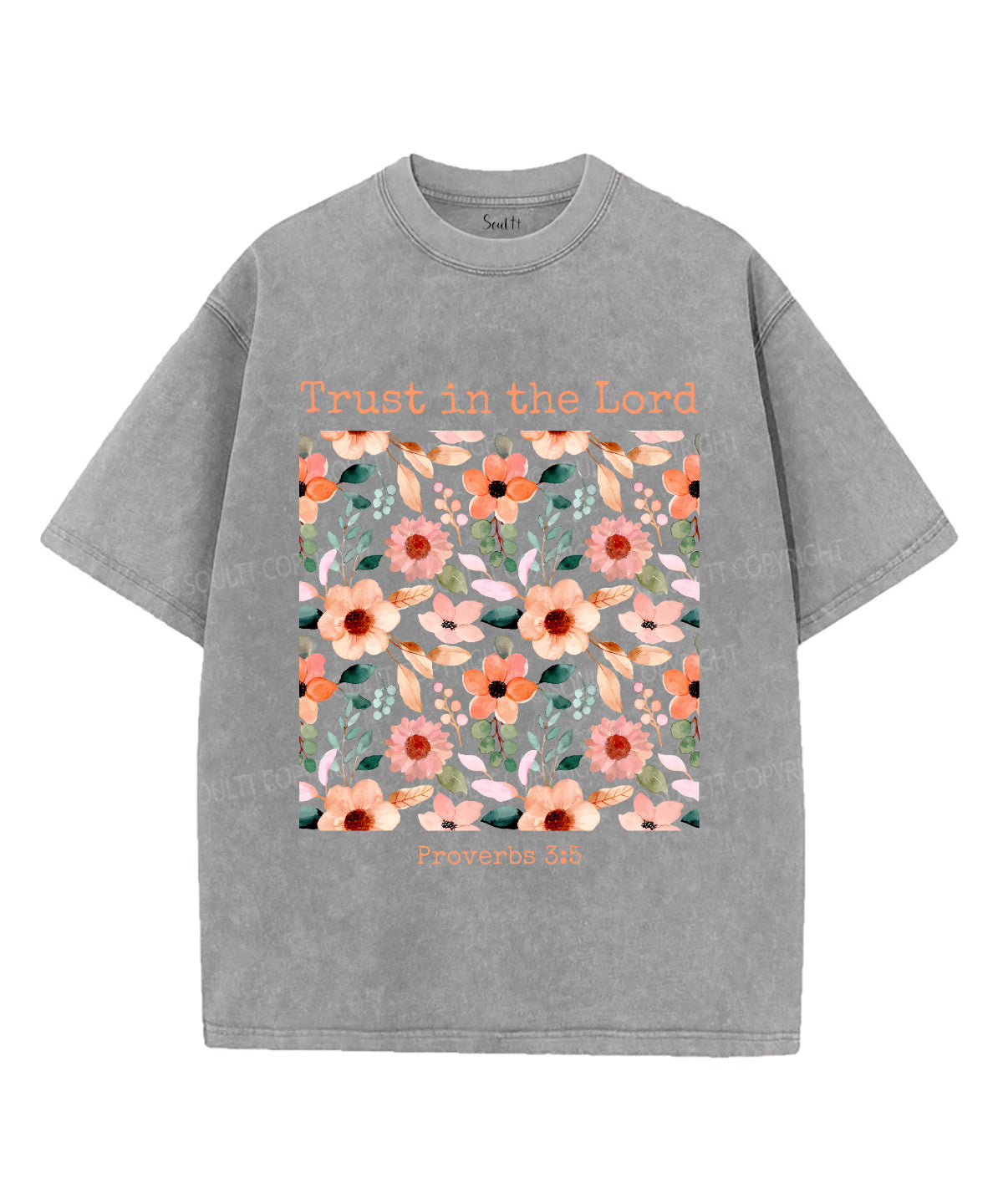 Trust In The Lord Unisex Washed Christian T-shirt Style003 Hoodie, Sweatshirt | CiraTrend.com (Image 2)