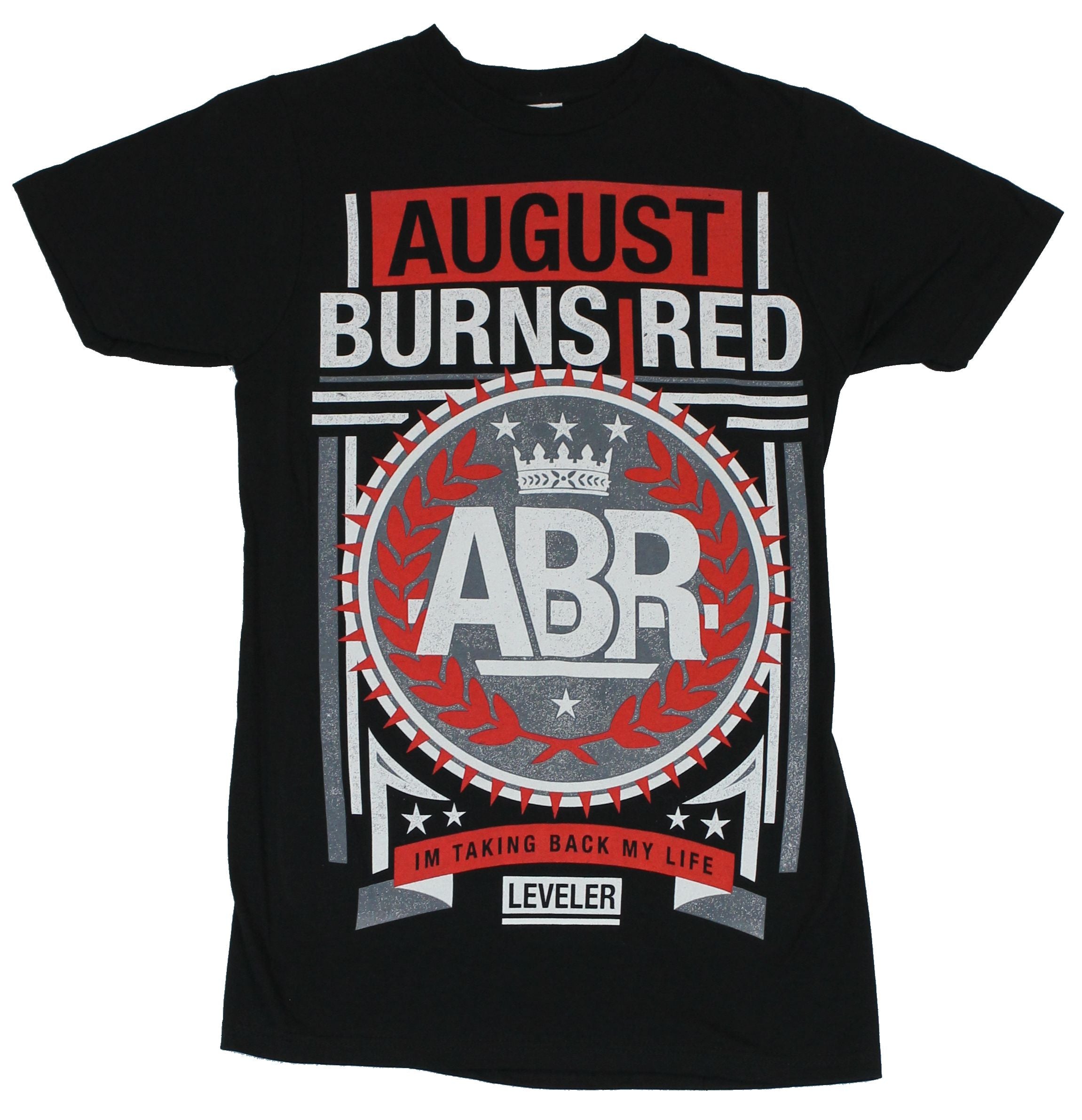 August Burns Red Mens T-Shirt - Leveler "I'm Taking Back My Life" Red Gray Crest Hoodie, Sweatshirt | CiraTrend.com