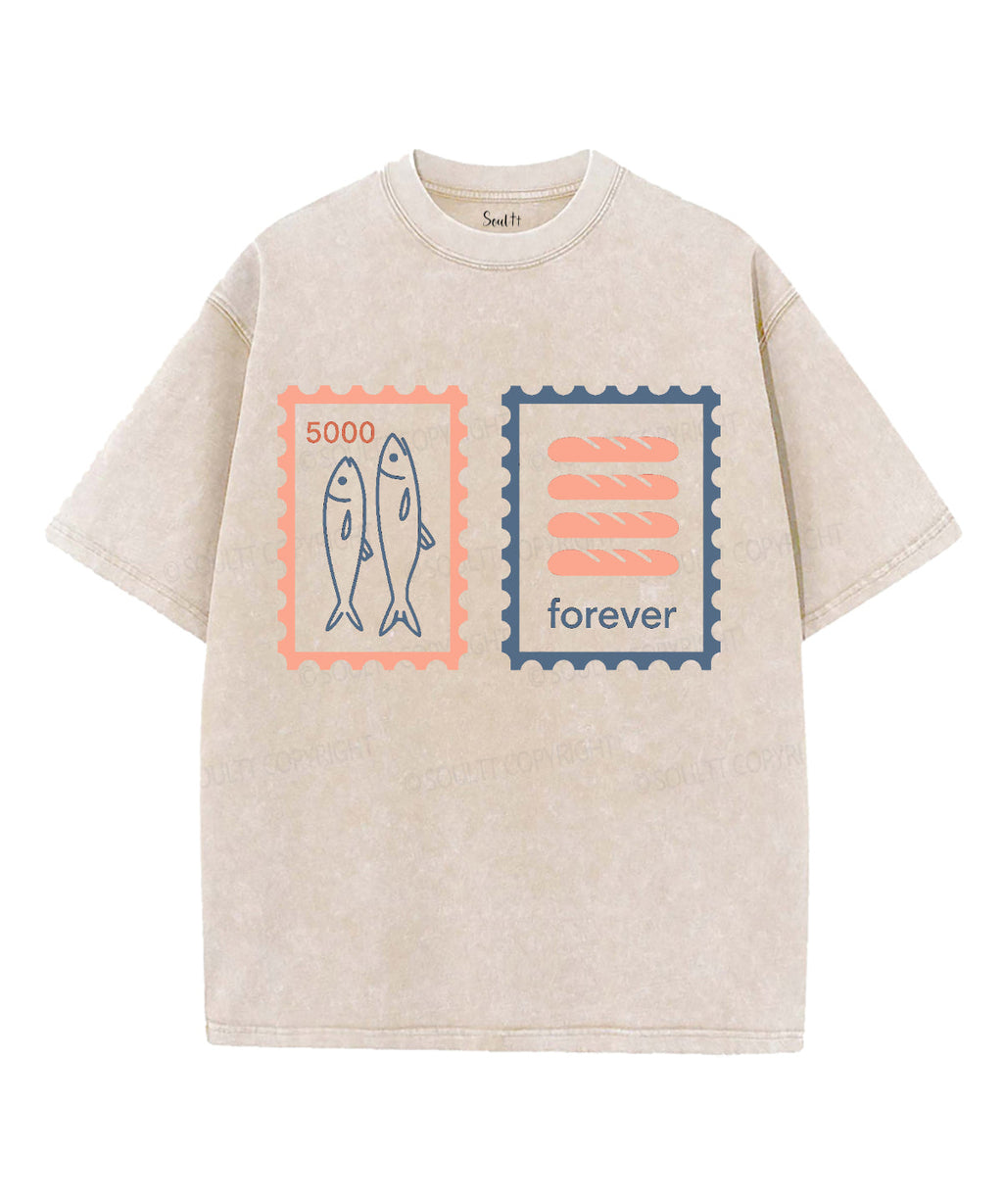Fishes &Loaves Unisex Washed Christian T-shirt Style001 Hoodie, Sweatshirt | CiraTrend.com (Image 4)