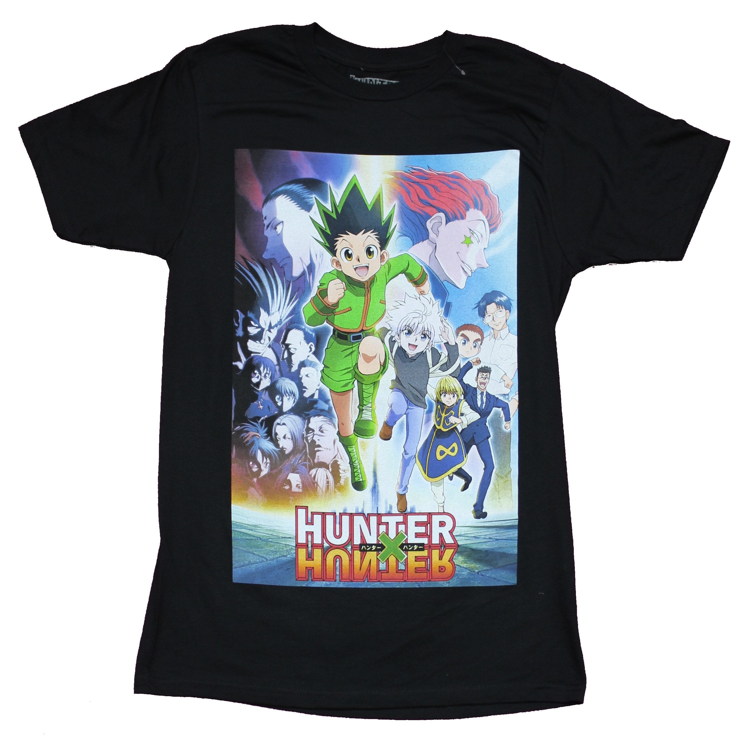 Hunter X Hunter Mens T-Shirt - Full Color Key Art Running Poster Hoodie, Sweatshirt | CiraTrend.com