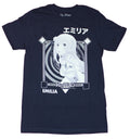 Re Zero Mens T-Shirt - Emilia White Spiraled Portrait Image Hoodie, Sweatshirt | CiraTrend.com