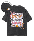 Spooky Double Sided Unisex Washed Christian T-shirt Hoodie, Sweatshirt | CiraTrend.com (Image 1)