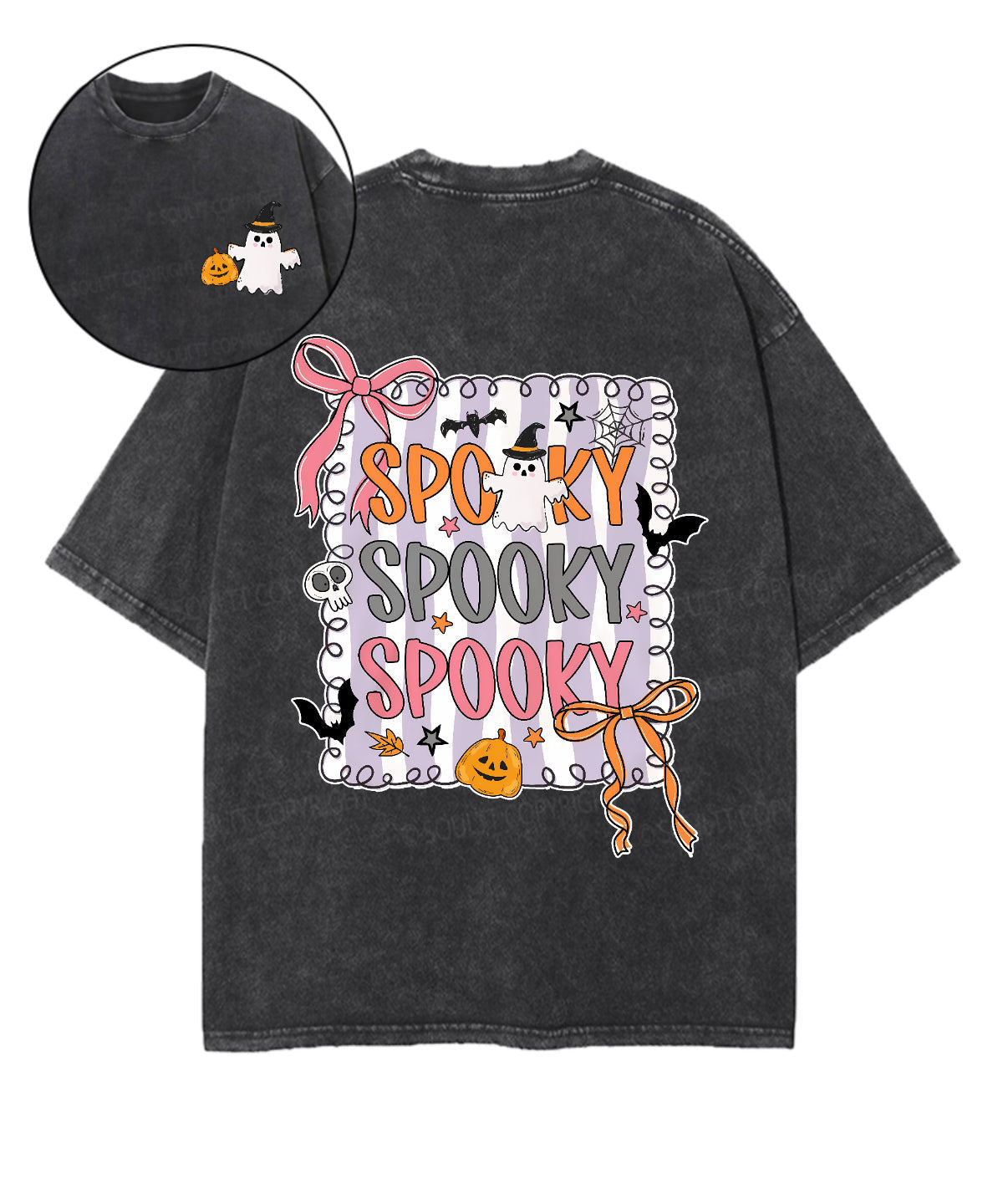 Spooky Double Sided Unisex Washed Christian T-shirt Hoodie, Sweatshirt | CiraTrend.com (Image 1)