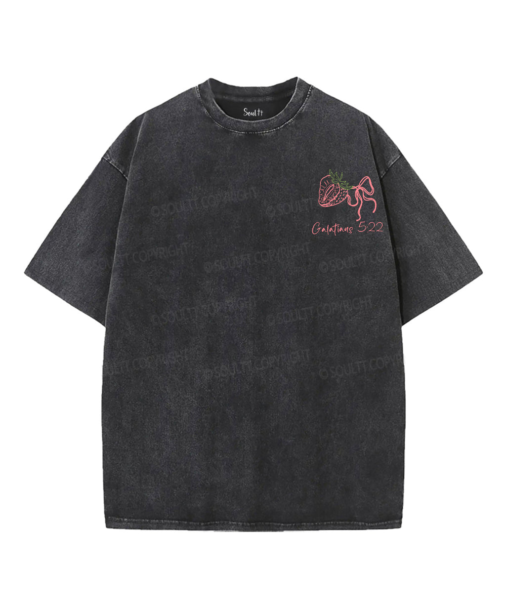 Fruit Of The Spirit Double Sided Unisex Washed Christian T-shirt Style015 Hoodie, Sweatshirt | CiraTrend.com (Image 4)