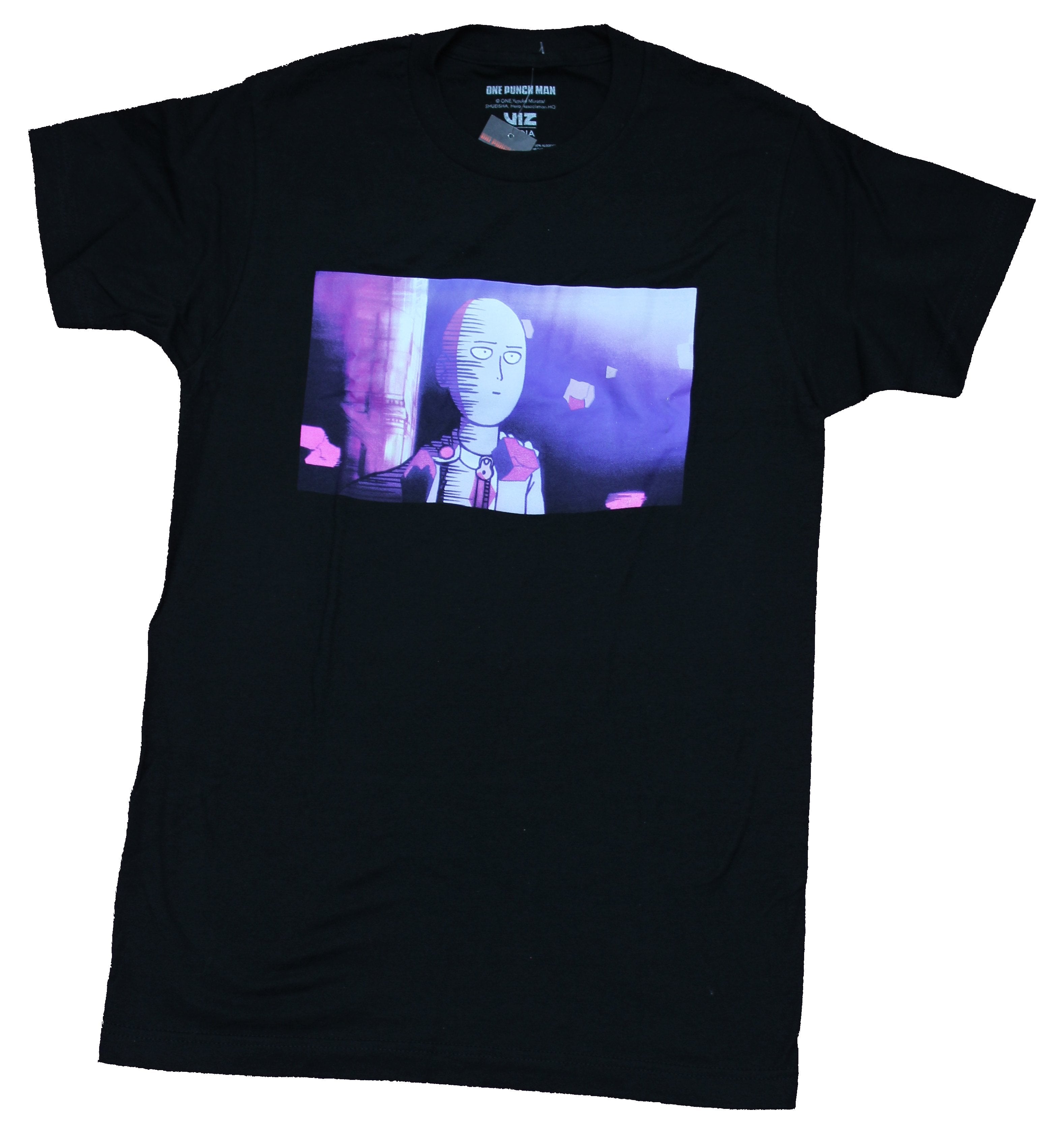 One Punch Man Mens T-Shirt - Saitama Blank Purple Tinted Look Hoodie, Sweatshirt | CiraTrend.com