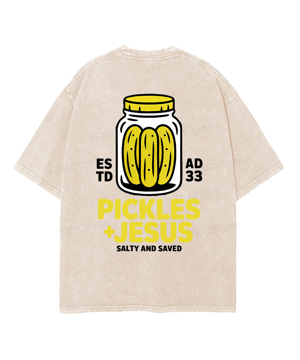 Salty And Saved Double Sided Unisex Washed Christian T-shirt Style007 Hoodie, Sweatshirt | CiraTrend.com (Image 3)
