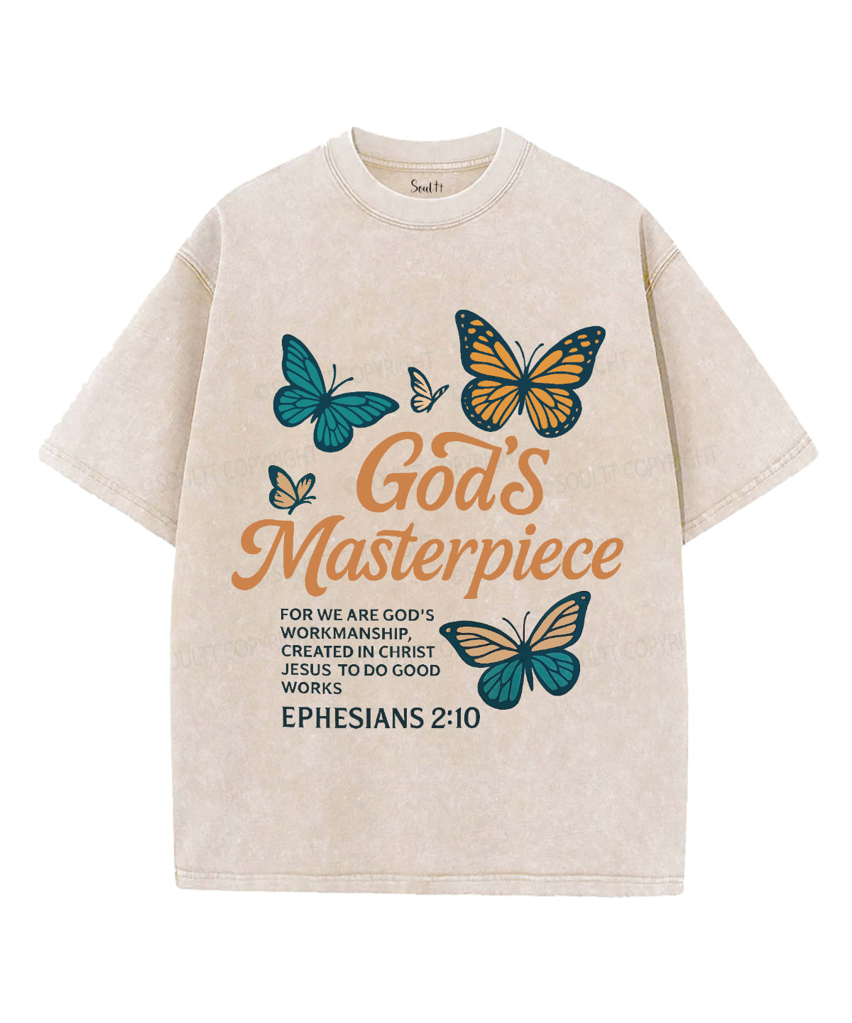 God'S Masterpiece Washed Christian T-Shirts, Hoodie, Sweatshirt
