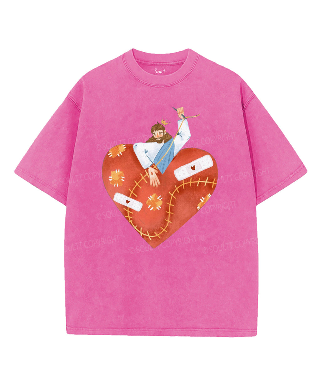 Jesus Heals Washed Christian T-shirt Style004 Hoodie, Sweatshirt | CiraTrend.com (Image 2)