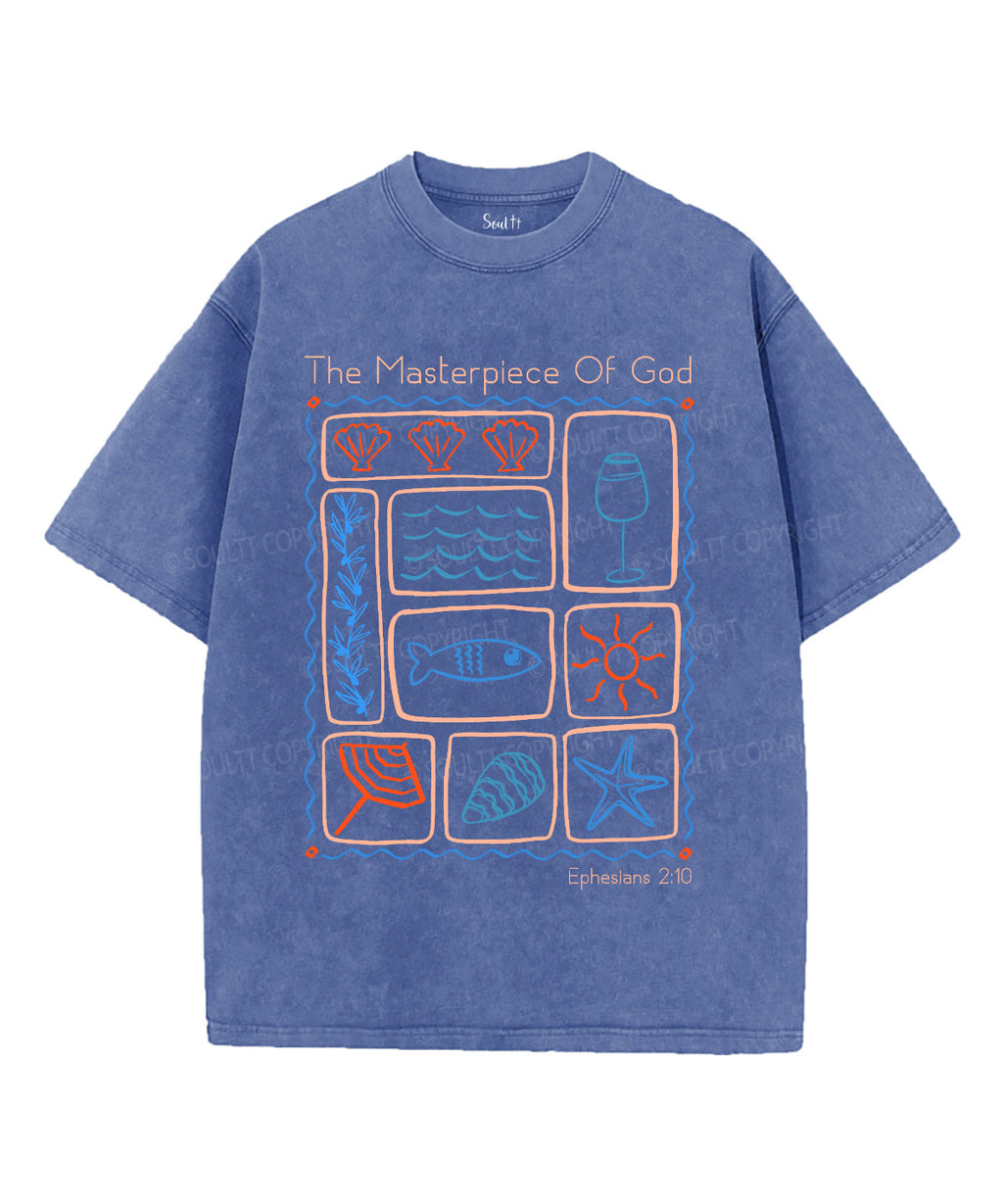 The Masterpiece Of God Unisex Washed Christian T-shirt Hoodie, Sweatshirt | CiraTrend.com (Image 4)