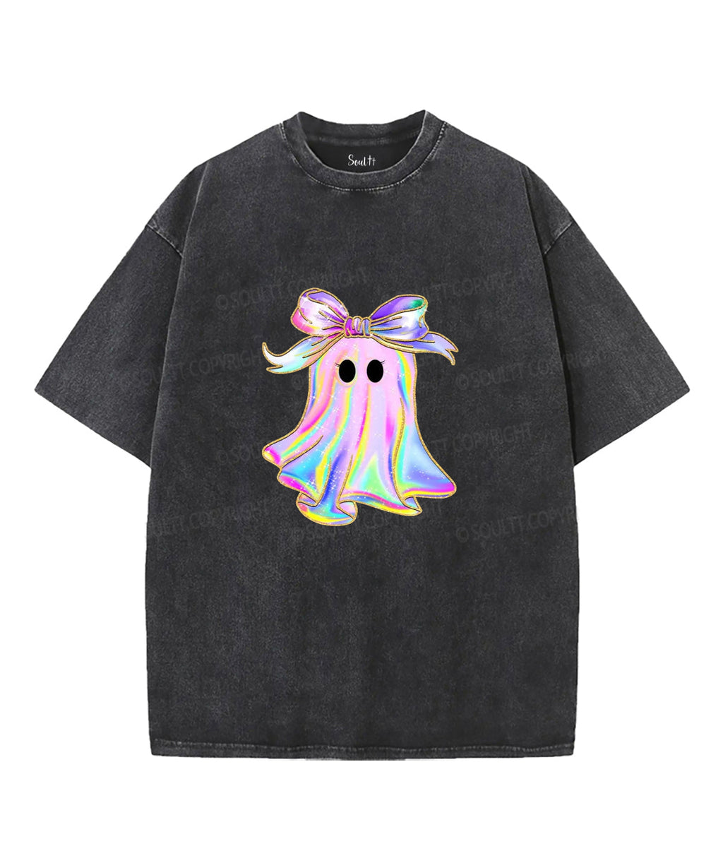 Halloween Holy Ghost Double Sided Unisex Washed Christian T-shirt Style001 Hoodie, Sweatshirt | CiraTrend.com (Image 2)