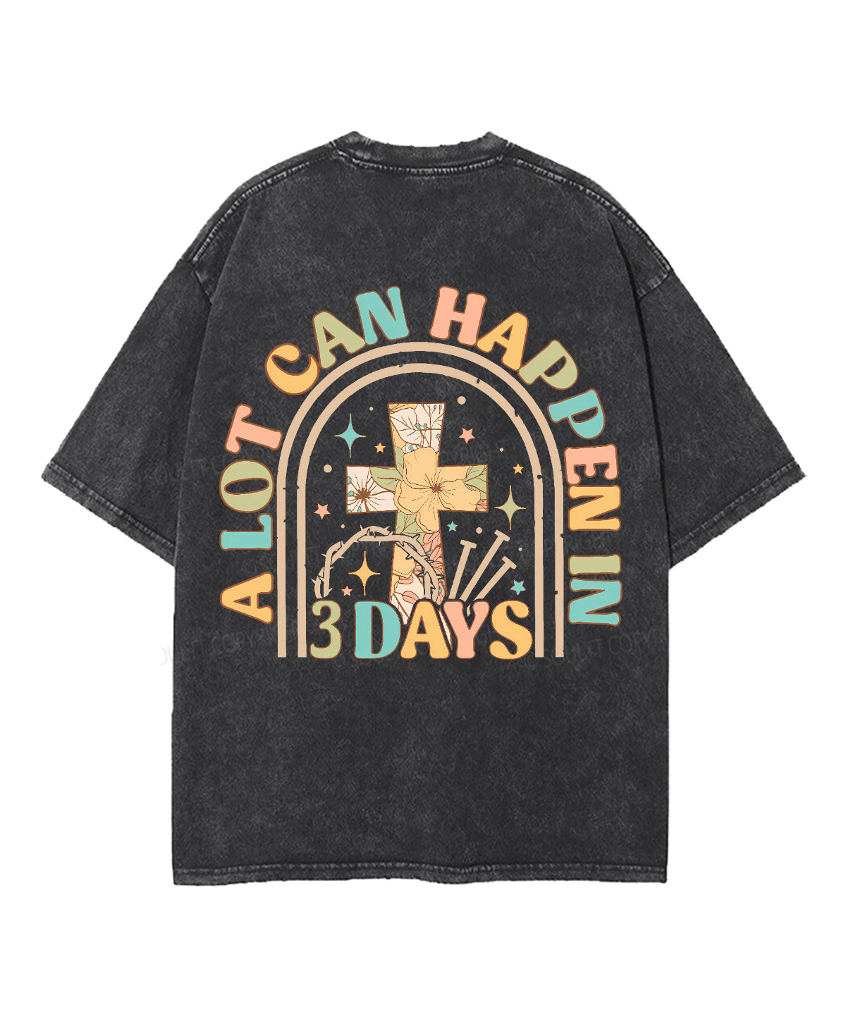 A Lot Can Happen Double Sided Unisex Washed Christian T-shirt Hoodie, Sweatshirt | CiraTrend.com (Image 3)