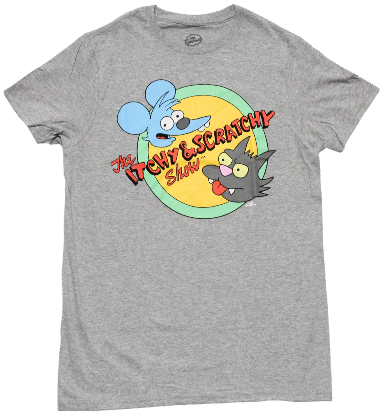 The Simpsons Mens T-Shirt - The Itchy & Scratch Show Logo Hoodie, Sweatshirt | CiraTrend.com