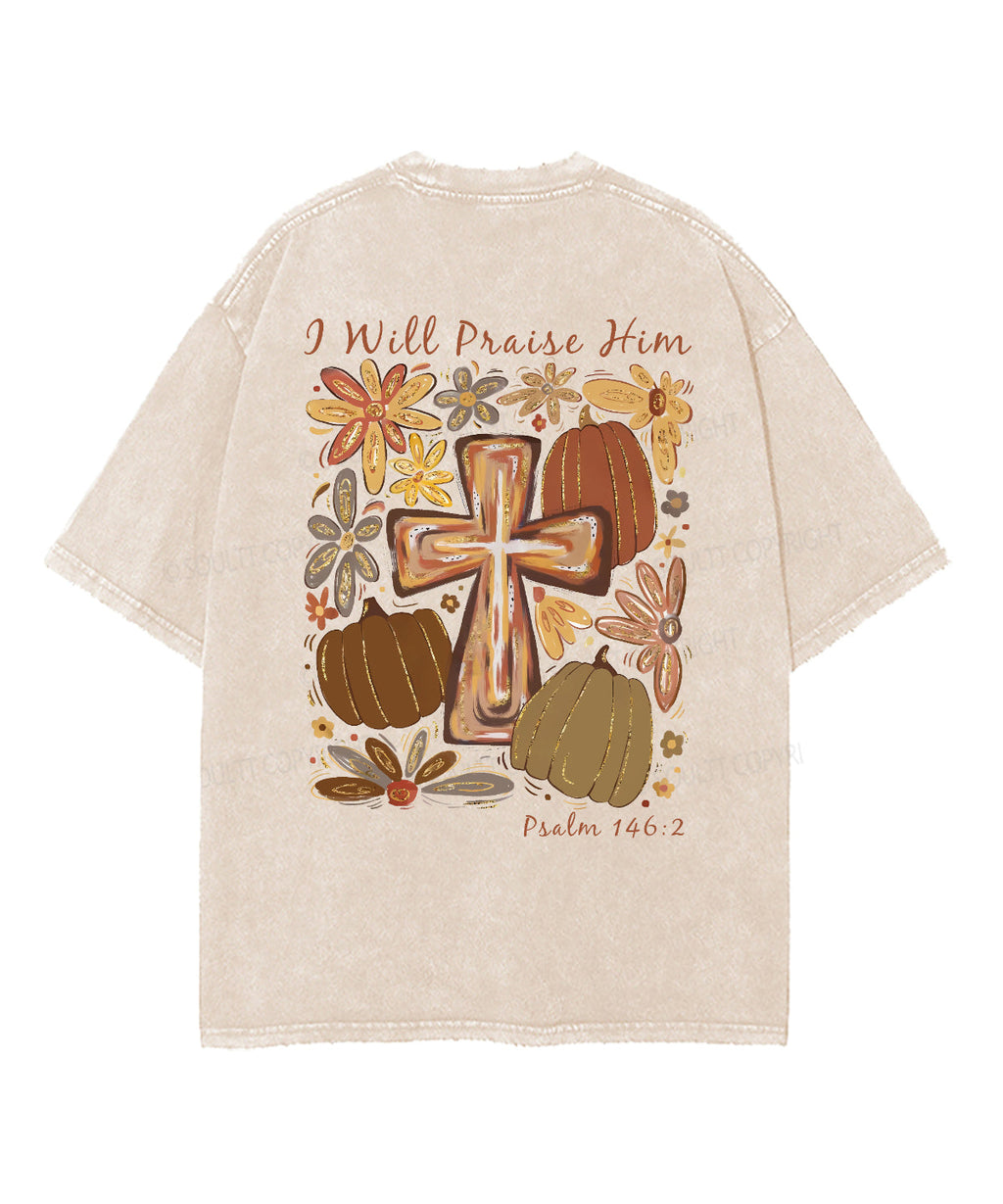 I Will Praise Him Double Sided Unisex Washed Christian T-shirt Style006 Hoodie, Sweatshirt | CiraTrend.com (Image 5)