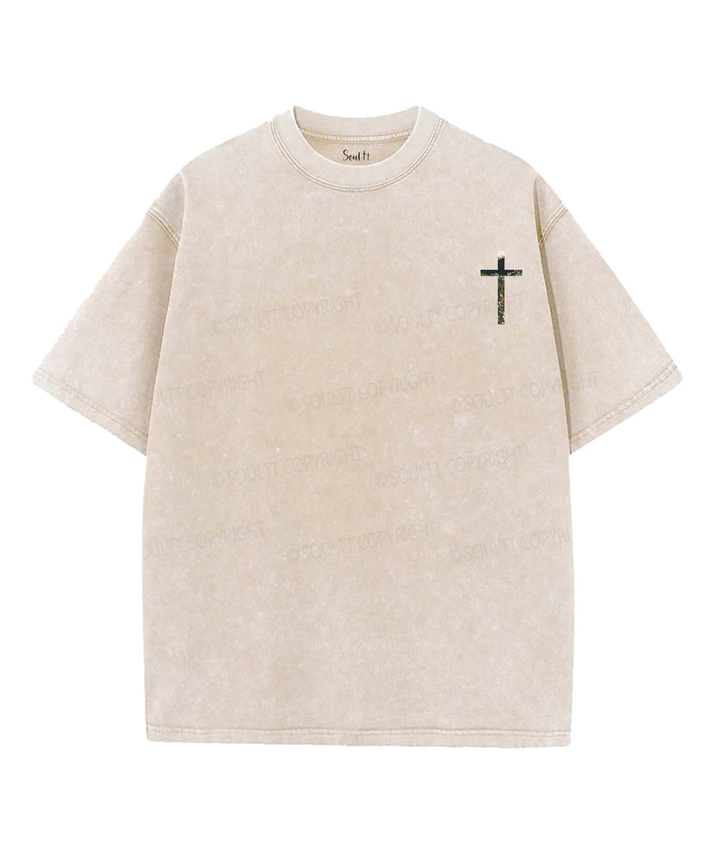 The Lord Is My Shepherd Double Sided Unisex Washed Christian T-shirt Style008 Hoodie, Sweatshirt | CiraTrend.com (Image 4)