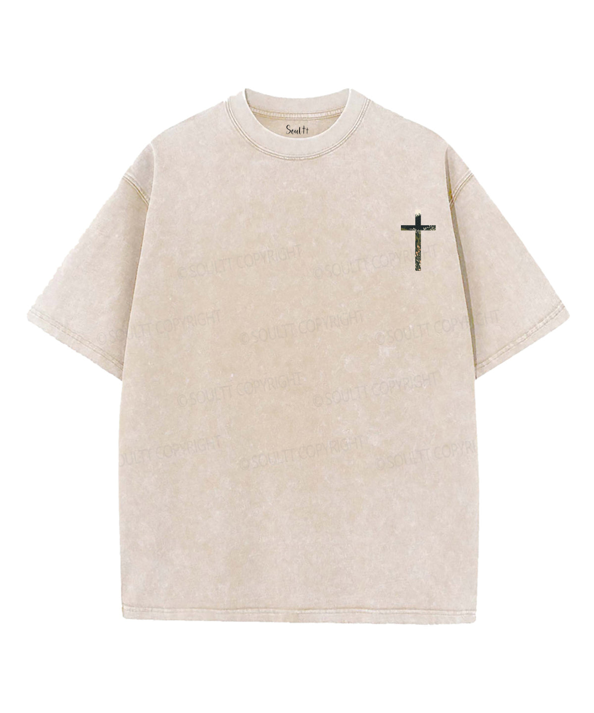 The Lord Is My Shepherd Double Sided Unisex Washed Christian T-shirt Style008 Hoodie, Sweatshirt | CiraTrend.com (Image 4)