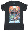 Justice League Mens  T-Shirt - Full Team Under The Eyes of Darkseid Hoodie, Sweatshirt | CiraTrend.com