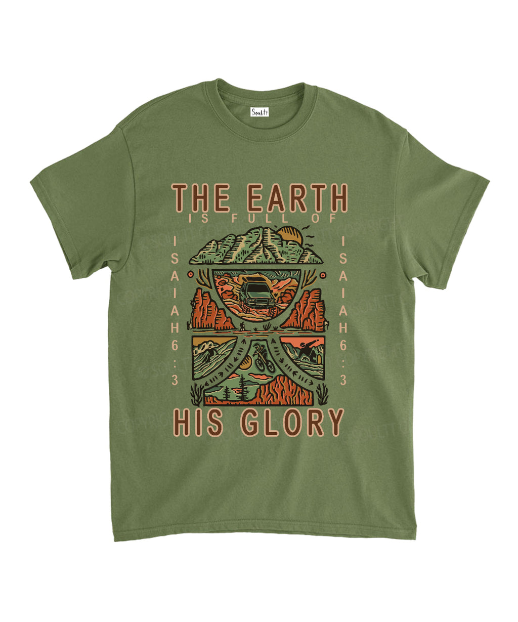 The Earth Is Full Of His Glory Unisex Cotton Christian T-Shirt Style003 Hoodie, Sweatshirt | CiraTrend.com (Image 5)