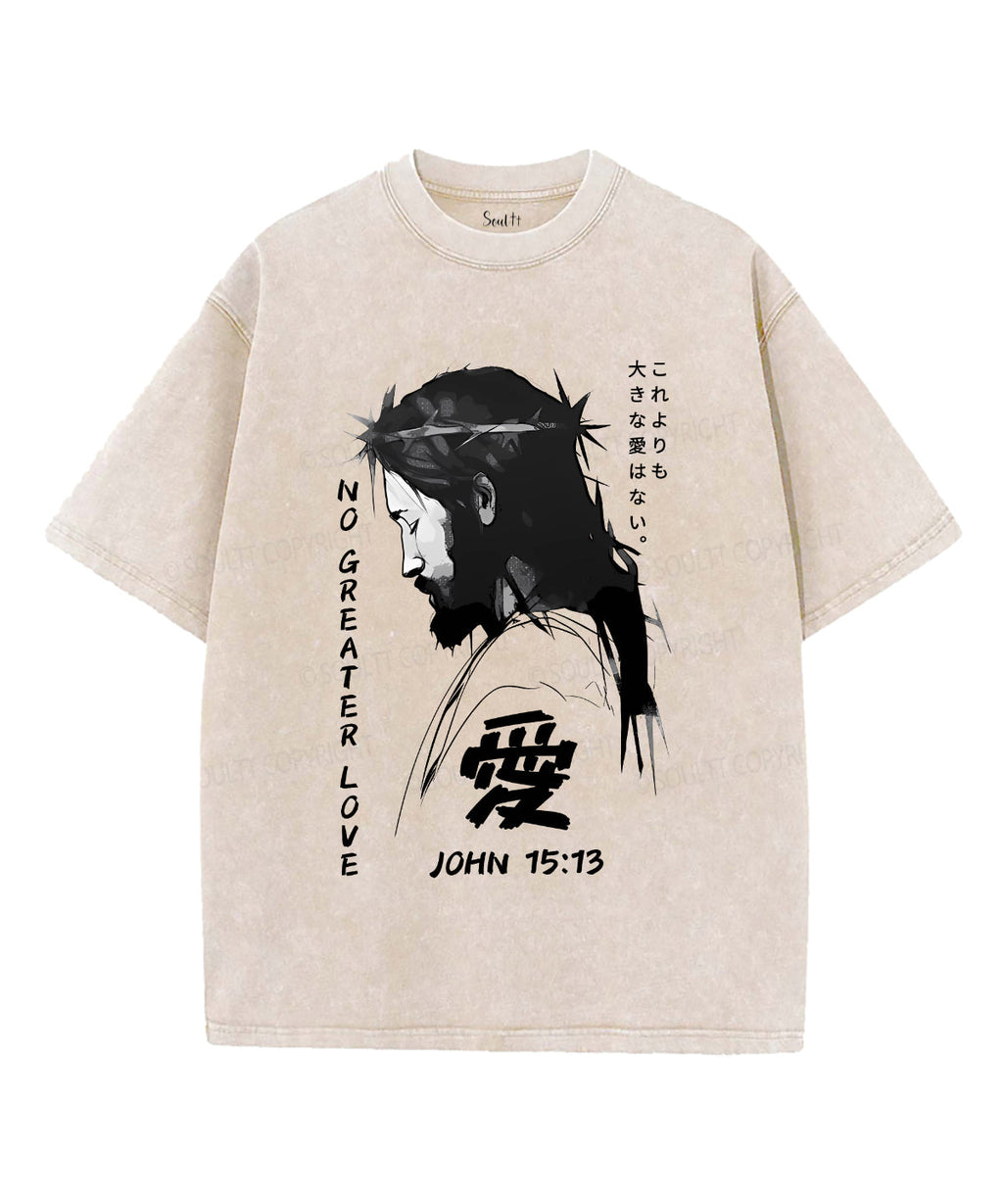 No Greater Love Unisex Washed Christian T-shirt Hoodie, Sweatshirt | CiraTrend.com (Image 4)