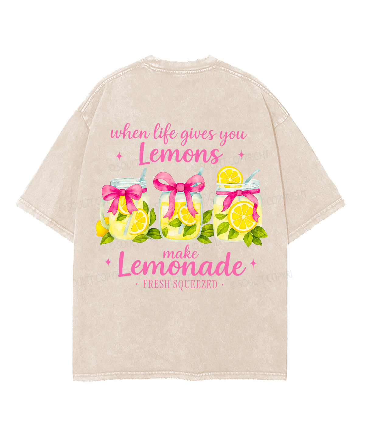 When life gives you Lemons Double Sided Unisex Washed Christian T-shirt Hoodie, Sweatshirt | CiraTrend.com (Image 5)
