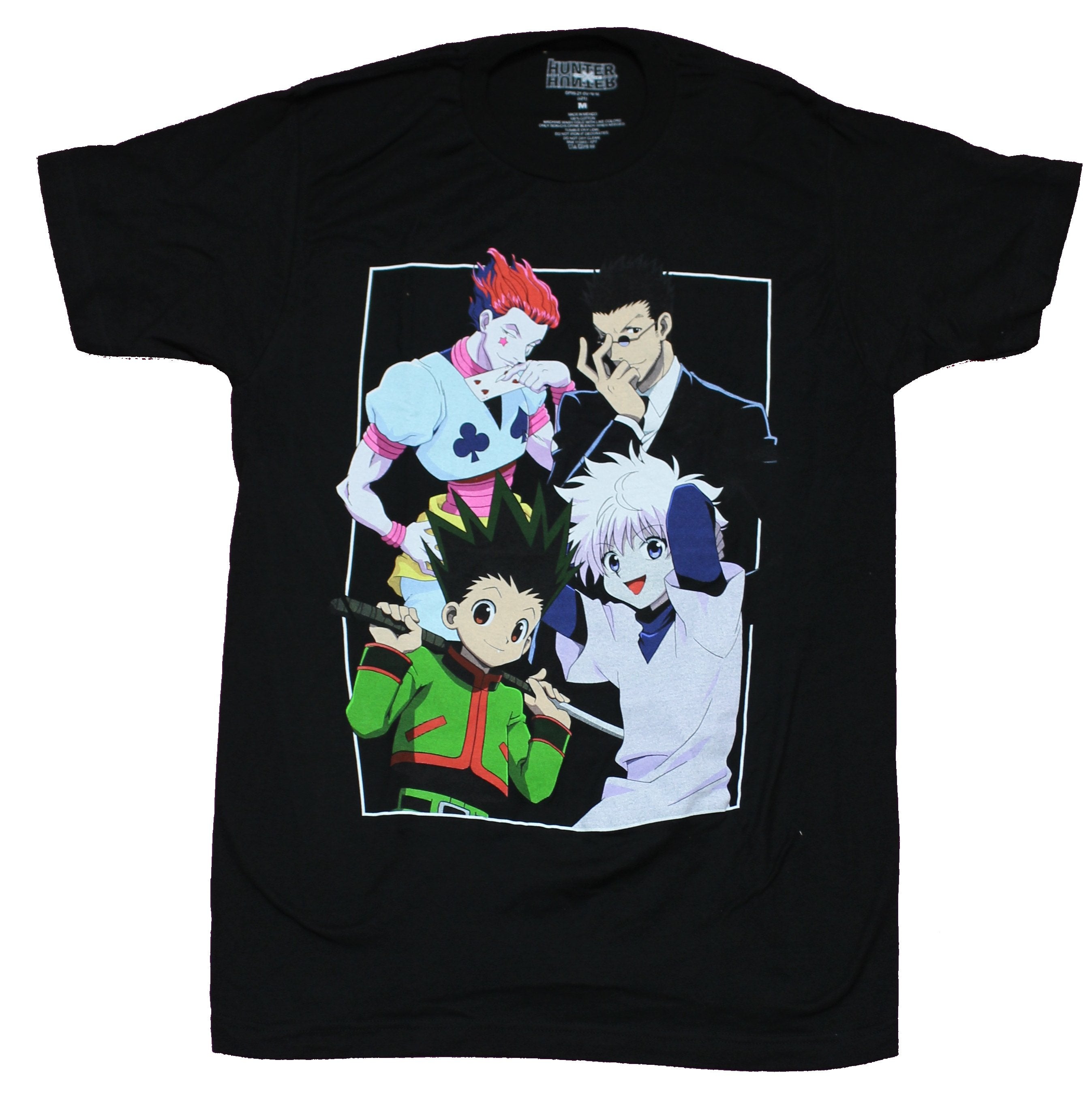 Hunter X Hunter Mens T-Shirt - 4 Character White Box Image Hoodie, Sweatshirt | CiraTrend.com
