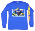 My Hero Academia Long Sleeve Mens T-Shirt - All Might Hands on Hips Hoodie, Sweatshirt | CiraTrend.com
