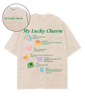 My Lucky Charm Double Sided Unisex Washed Christian T-shirt Hoodie, Sweatshirt | CiraTrend.com (Image 1)