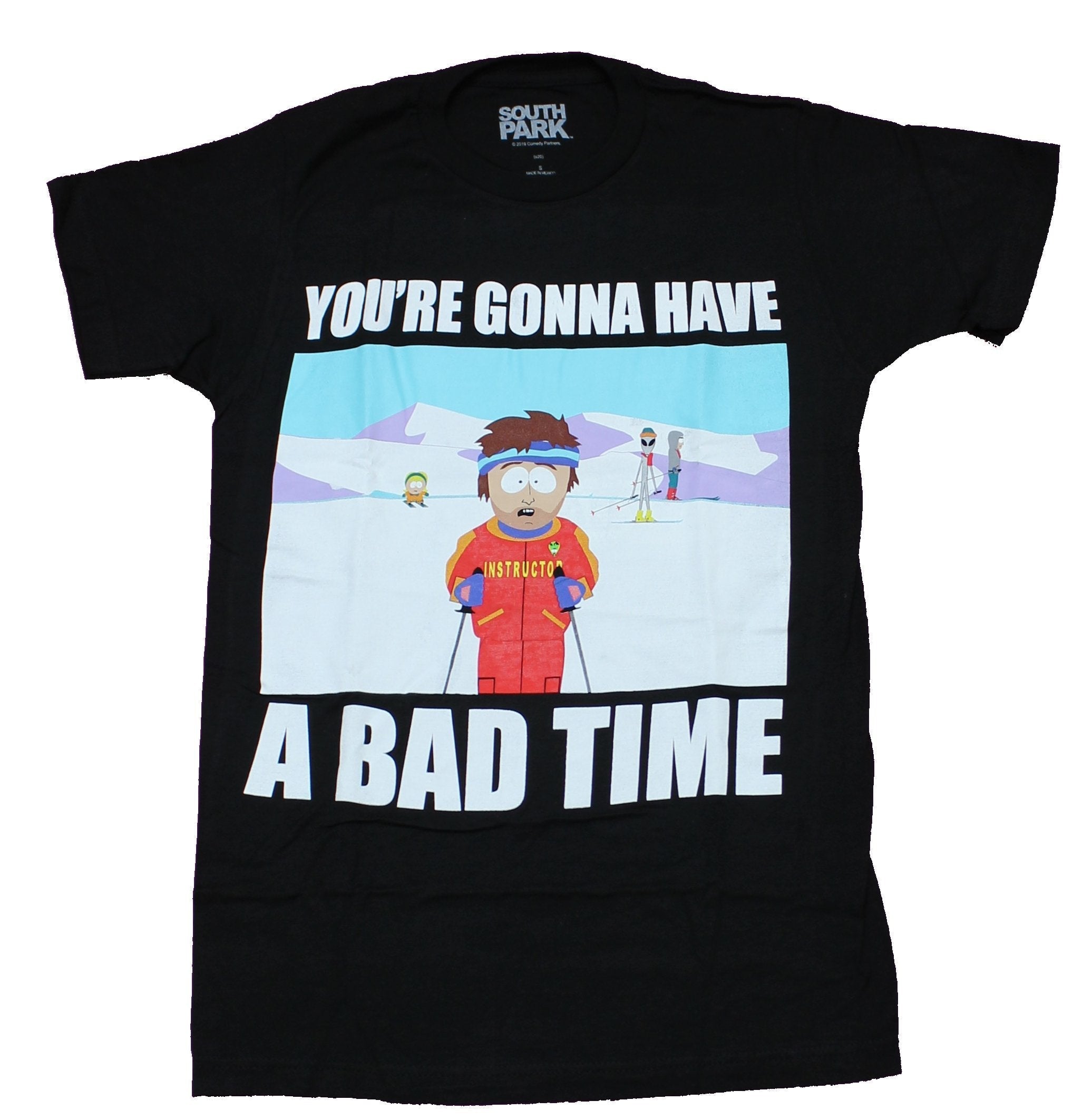 South Park Mens T-Shirt -  Skiing Instructor You're Gonna Have A Bad Time Hoodie, Sweatshirt | CiraTrend.com