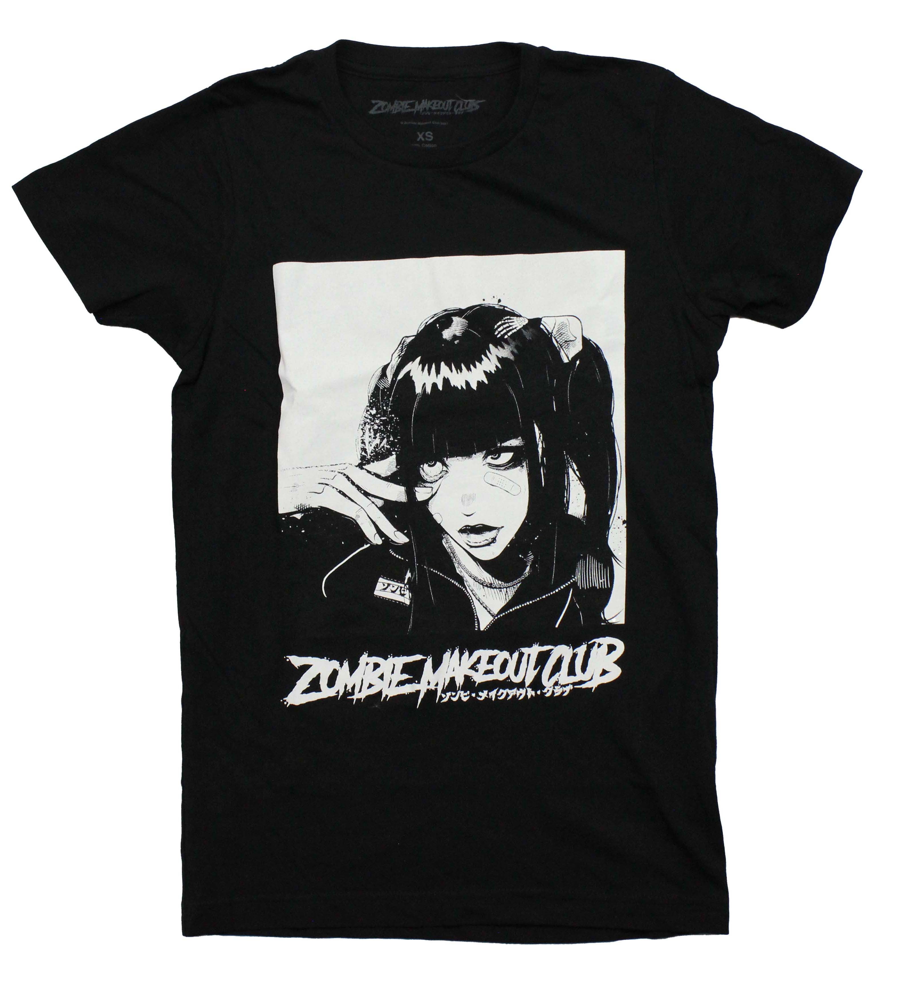 Zombie Makeout Club Mens T-Shirt -  Black & White Character Image Hoodie, Sweatshirt | CiraTrend.com