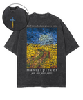 God Turns Broken Pieces Into Masterpieces Washed Christian T-shirt Hoodie, Sweatshirt | CiraTrend.com (Image 1)
