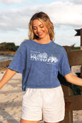 Life Is Better On the Farm  Cropped Mineral Graphic Top
