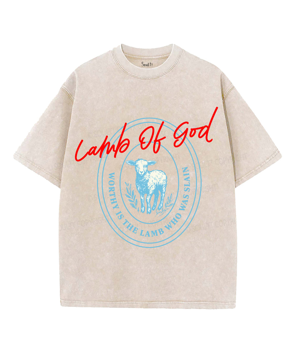 Lamb Of God Unisex Washed Christian T-shirt Hoodie, Sweatshirt | CiraTrend.com (Image 4)