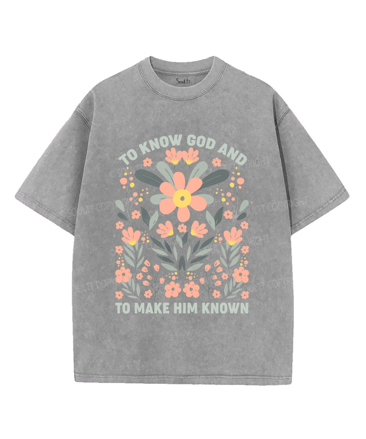To Know God Unisex Washed Christian T-shirt Hoodie, Sweatshirt | CiraTrend.com (Image 4)