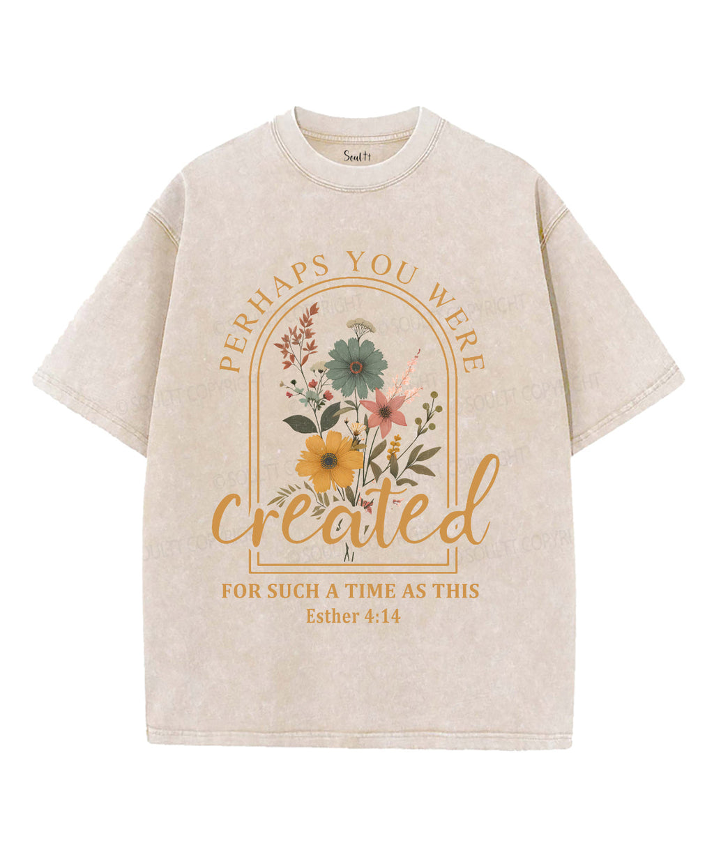 Created For Such A Time Washed Christian T-shirt Hoodie, Sweatshirt | CiraTrend.com (Image 2)