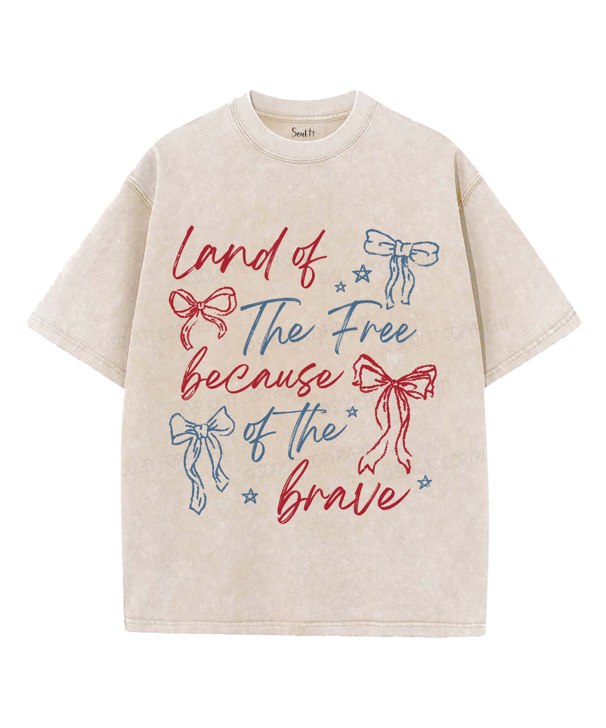 Land Of The Free Unisex Washed Christian T-shirt Style003 Hoodie, Sweatshirt | CiraTrend.com (Image 4)