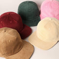 Plain Corduroy Flat Brim Snapback Cap Baseball Hat