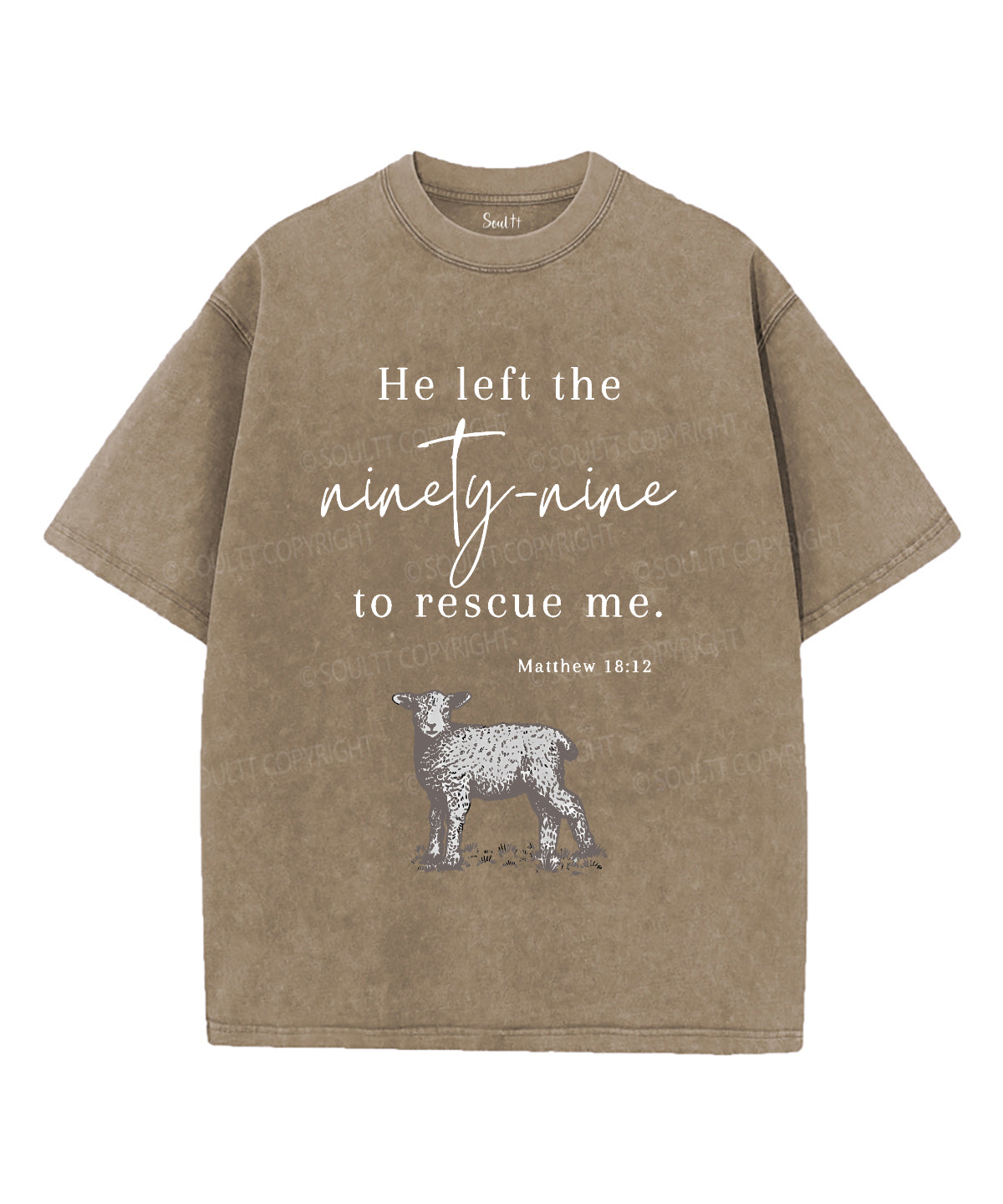 He Left The 99 For Me Unisex Washed Christian T-shirt Hoodie, Sweatshirt | CiraTrend.com (Image 5)