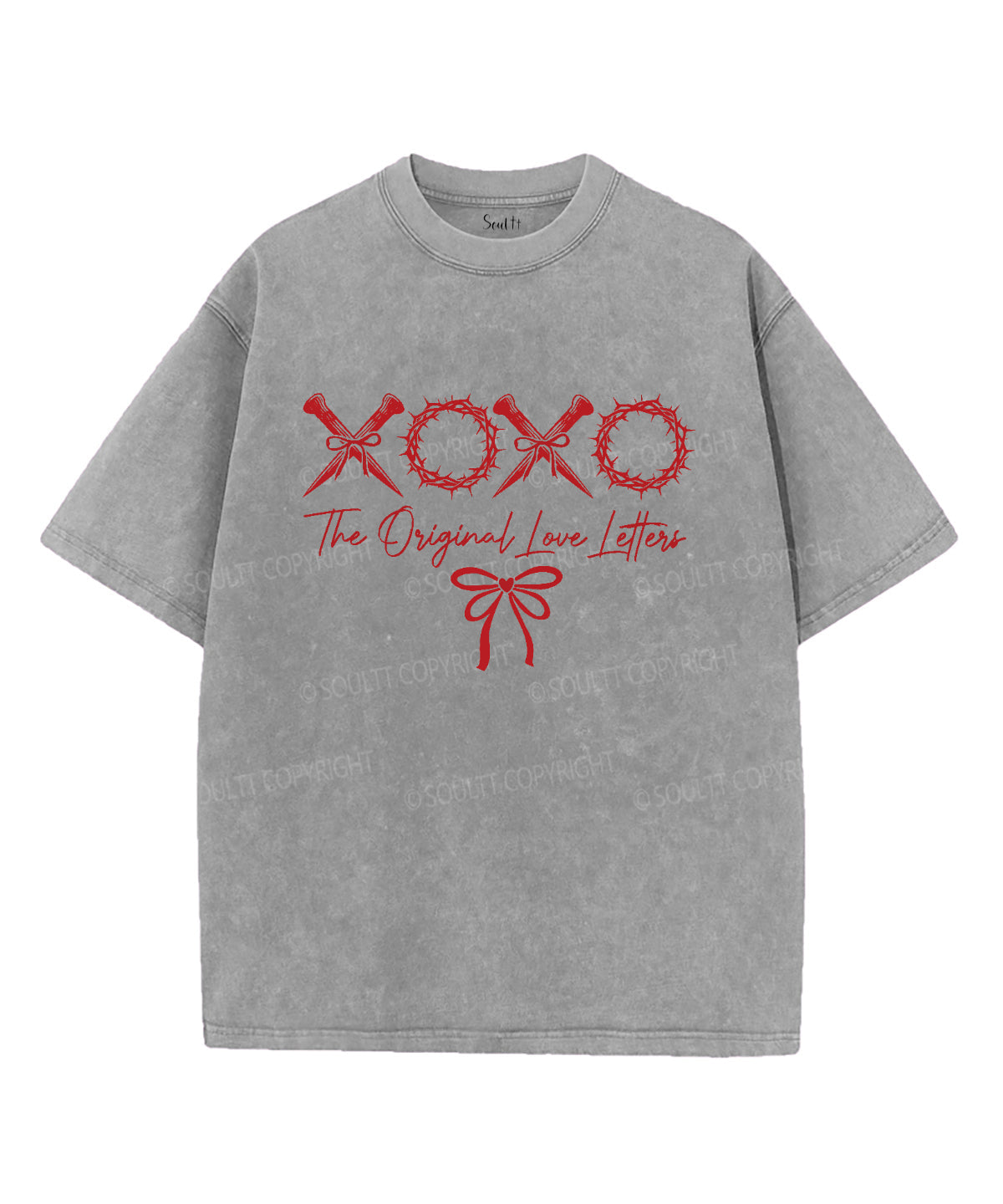 The Original Love Letters Unisex Washed Christian T-shirt Hoodie, Sweatshirt | CiraTrend.com (Image 3)