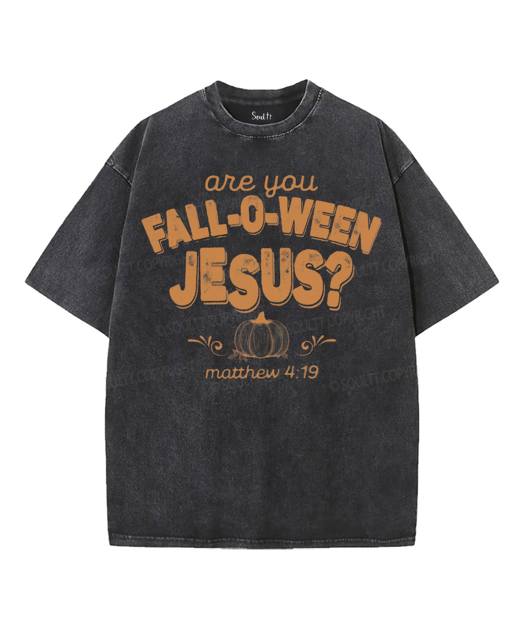 Halloween Jesus Unisex Washed Christian T-shirt Hoodie, Sweatshirt | CiraTrend.com (Image 1)