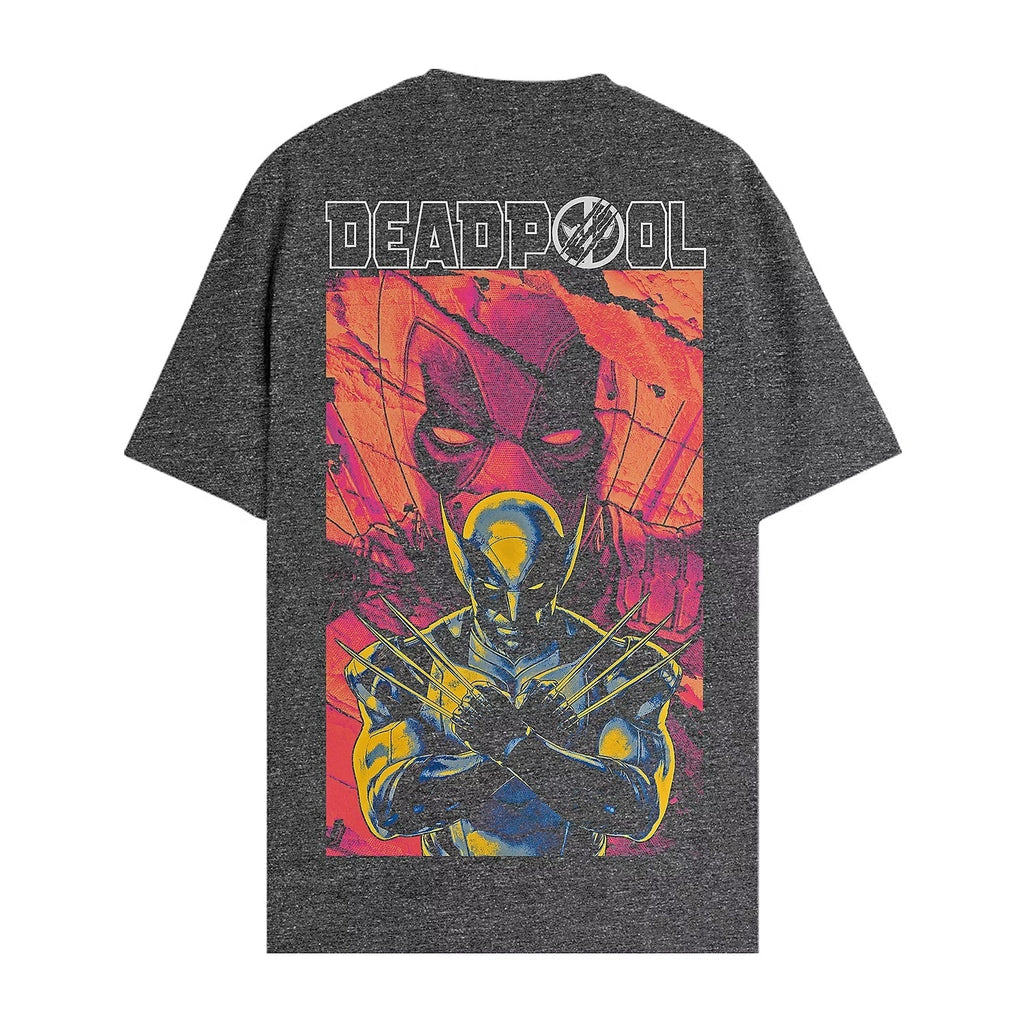 Deadpool & Wolverine Mens T-Shirt - Portrait Lapel Stylized Back Image Hoodie, Sweatshirt | CiraTrend.com (Image 2)
